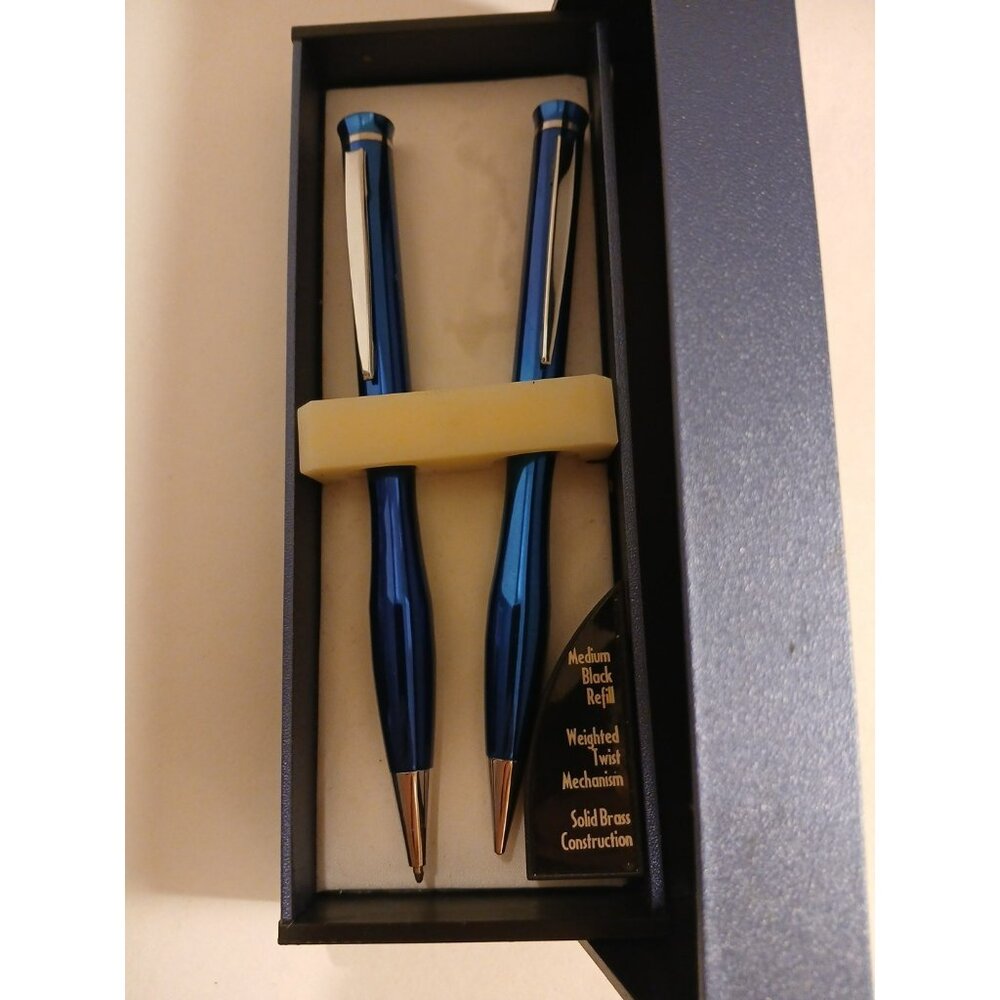 Patrona Pen And Pencil Set Blue In Box Vh2